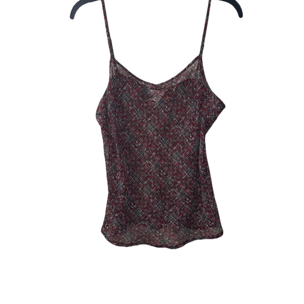 Christopher & Banks Red and Black Camisole